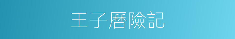 王子曆險記的同義詞