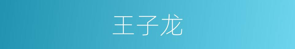 王子龙的同义词
