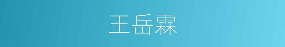 王岳霖的同义词