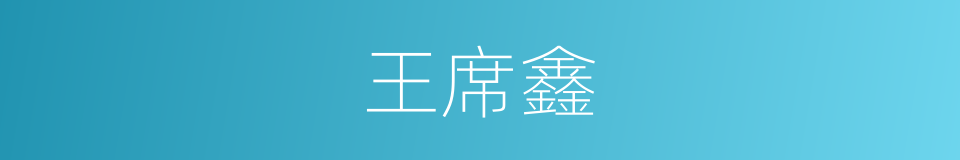 王席鑫的同义词