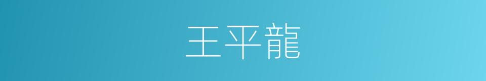 王平龍的同義詞