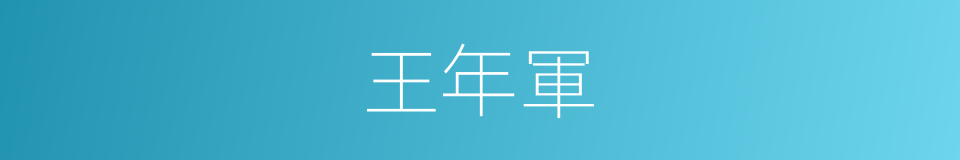 王年軍的同義詞