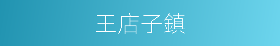 王店子鎮的同義詞