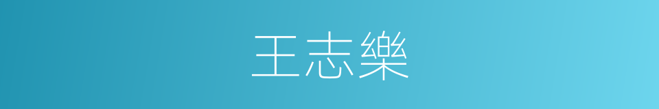 王志樂的同義詞