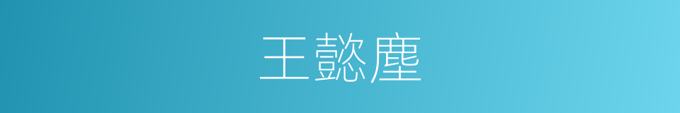 王懿塵的同義詞