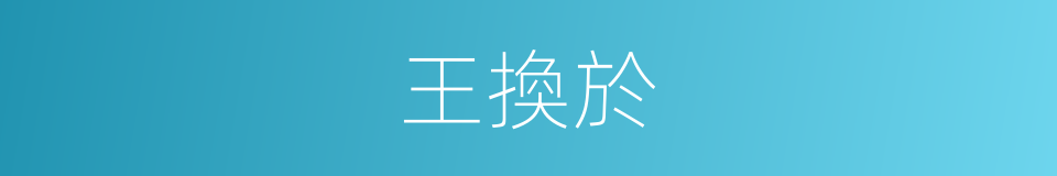 王換於的同義詞