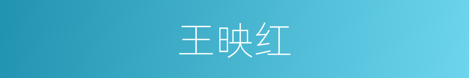 王映红的同义词
