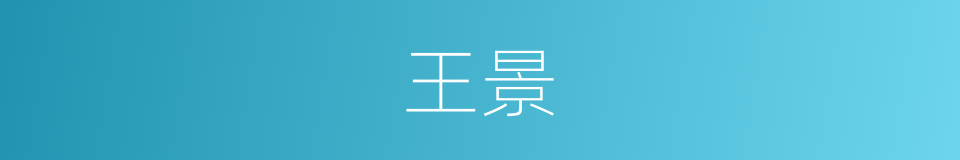 王景的同义词