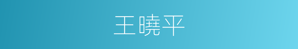 王曉平的同義詞