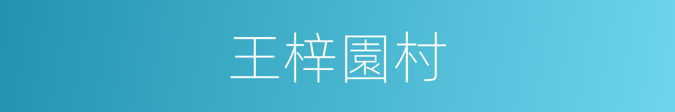 王梓園村的同義詞