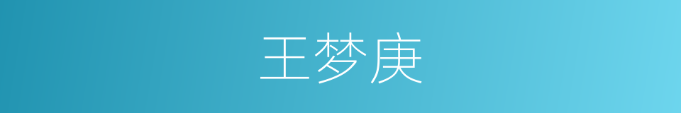 王梦庚的同义词