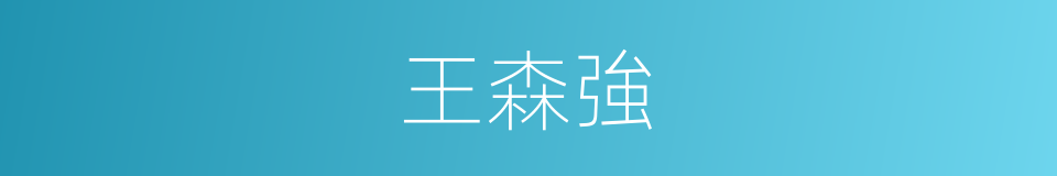 王森強的同義詞