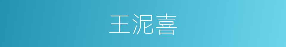 王泥喜的同义词
