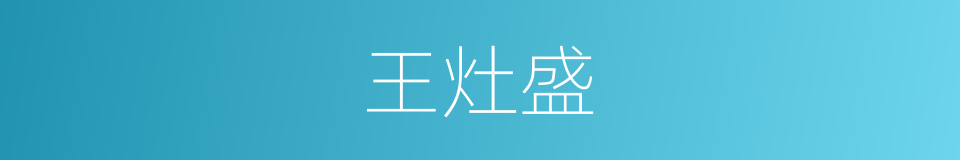 王灶盛的同义词