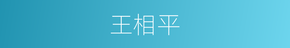王相平的同义词