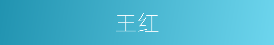 王红的同义词