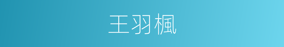 王羽楓的同義詞