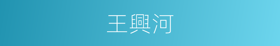 王興河的同義詞