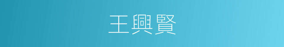 王興賢的同義詞