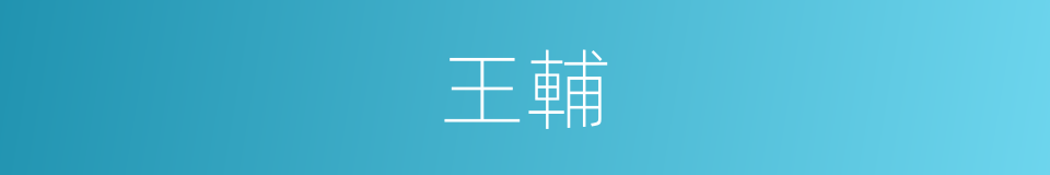 王輔的意思