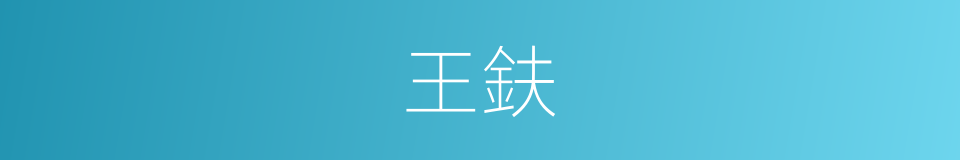 王鈇的意思