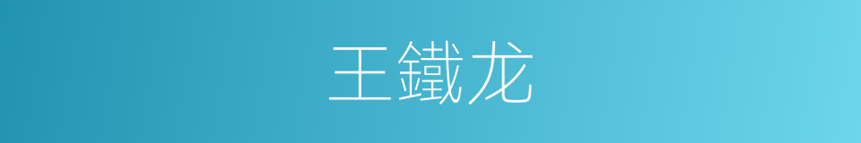 王鐵龙的同義詞