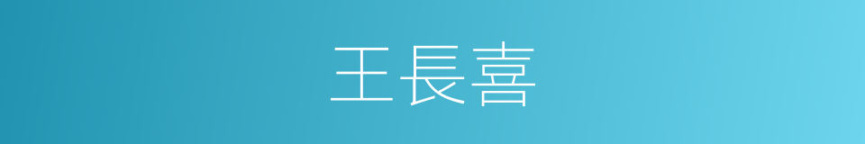 王長喜的同義詞