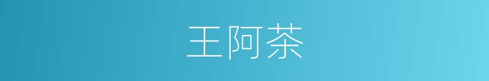 王阿茶的同义词