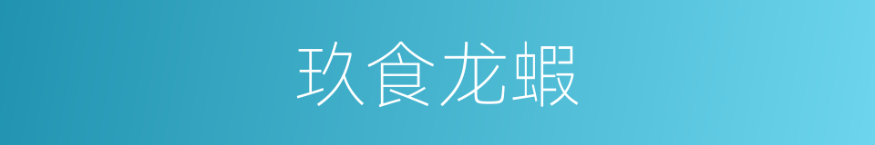 玖食龙蝦的同義詞