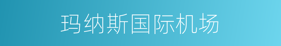 玛纳斯国际机场的同义词