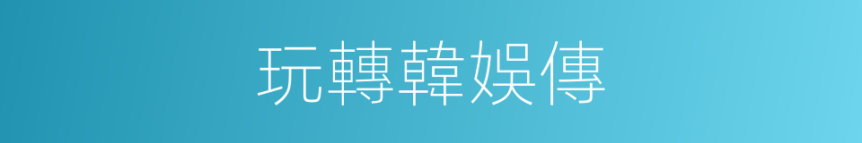 玩轉韓娛傳的同義詞