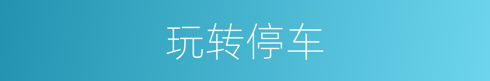 玩转停车的同义词
