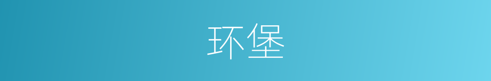 环堡的同义词