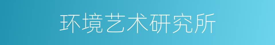 环境艺术研究所的同义词