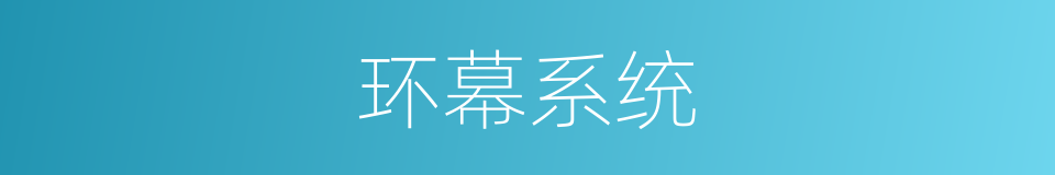 环幕系统的同义词
