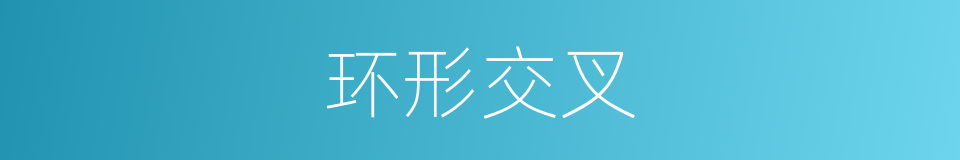 环形交叉的意思