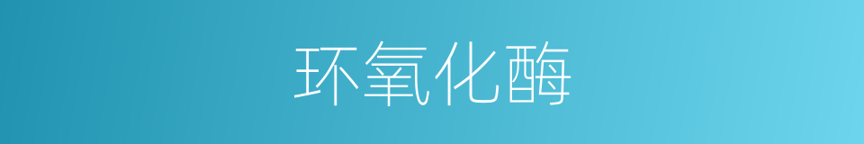 环氧化酶的同义词
