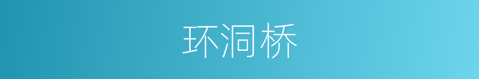 环洞桥的同义词