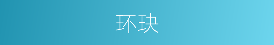 环玦的同义词