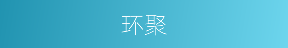 环聚的意思