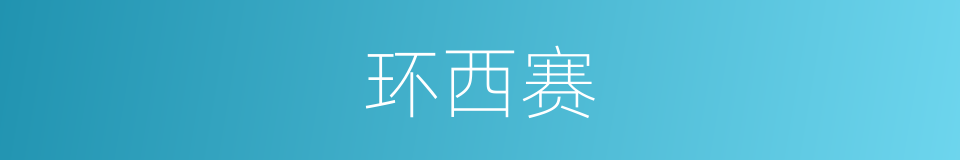 环西赛的同义词