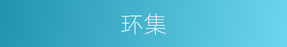 环集的意思