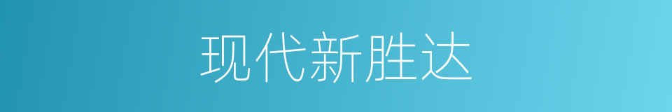现代新胜达的同义词