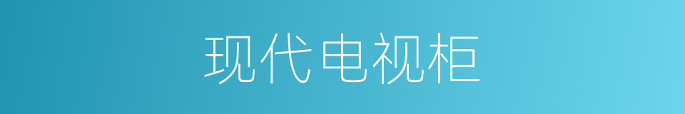 现代电视柜的同义词