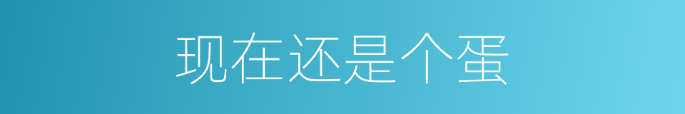 现在还是个蛋的同义词
