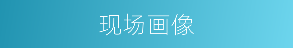 现场画像的同义词