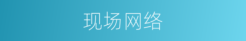 现场网络的同义词