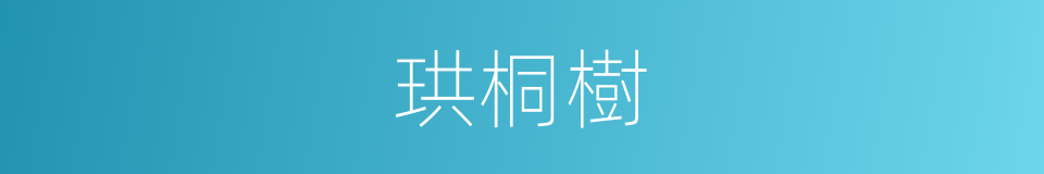 珙桐樹的同義詞
