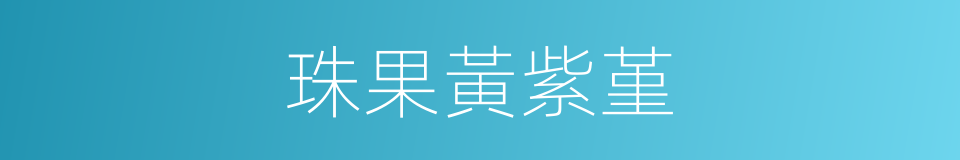 珠果黃紫堇的同義詞