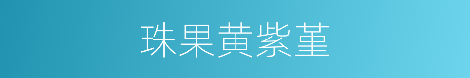 珠果黄紫堇的同义词